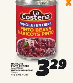 IGA LA COSTENA WHOLE PINTO BEANS offer