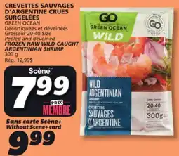 IGA GREEN OCEAN FROZEN RAW WILD CAUGHT ARGENTINIAN SHRIMP offer