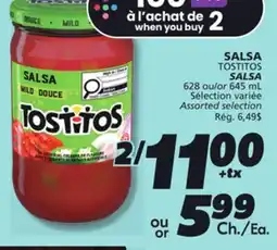 IGA TOSTITOS SALSA offer