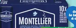 IGA MONTELLIER (10 x 355 mL) SPARKLING WATER-BASED DRINK OR CARBONATED NATURAL SPRING WATER offer
