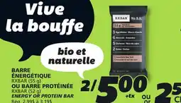 IGA RXBAR ENERGY OR PROTEIN BAR offer