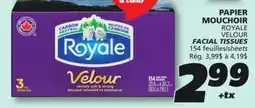 IGA ROYALE VELOUR FACIAL TISSUES offer