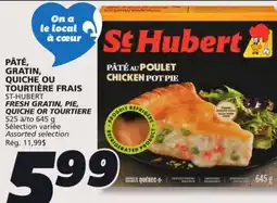 IGA ST-HUBERT FRESH GRATIN, PIE, QUICHE OR TOURTIERE offer