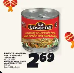 IGA LA COSTENA GREEN PICKLED SLICED JALAPENO PEPPERS offer