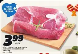 IGA FRESH PORK SHOULDER ROAST offer