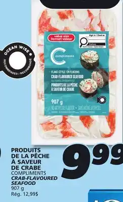 IGA COMPLIMENTS CRAB-FLAVOURED SEAFOOD offer