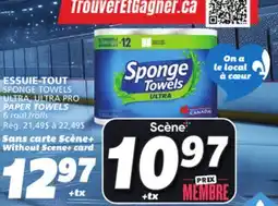 IGA SPONGE TOWELS ULTRA, ULTRA PRO PAPER TOWELS offer