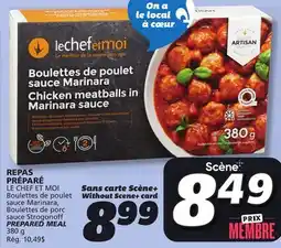 IGA LE CHEF ET MOI PREPARED MEAL offer