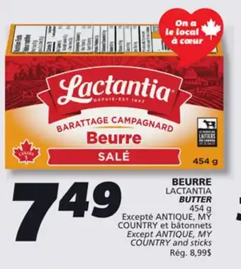 IGA LACTANTIA BUTTER offer