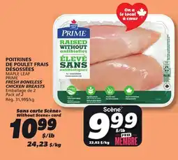 IGA MAPLE LEAF PRIME FRESH BONELESS CHICKEN BREASTS offer