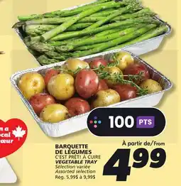 IGA C'EST PRÊT! À CUIRE VEGETABLE TRAY offer