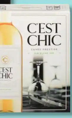 IGA C'EST CHIC WHITE WINE offer