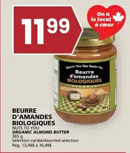 Rachelle-Bery Grocery NUTS TO YOU ORGANIC ALMOND BUTTER offer
