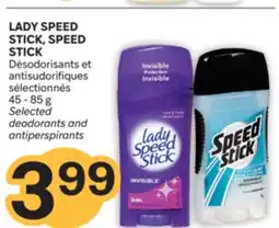 Brunet LADY SPEED STICK, SPEED STICK Désodorisants et antisudorifiques sélectionnés offer