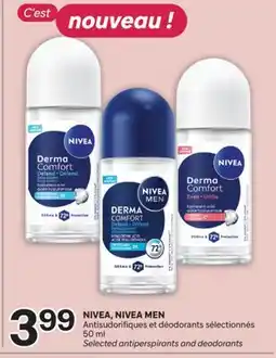 Brunet NIVEA, NIVEA MEN Antisudorifiques et déodorants sélectionnés offer