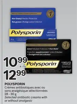 Brunet POLYSPORIN Crèmes antibiotiques avec ou sans analgésique sélectionnées offer