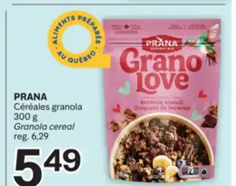 Brunet PRANA Céréales granola offer