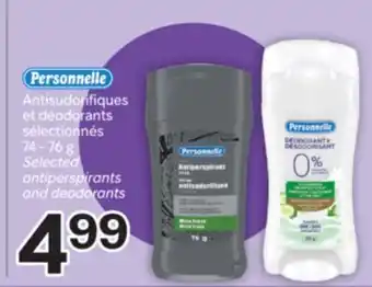 Brunet PERSONNELLE Antisudorifiques et déodorants sélectionnés offer