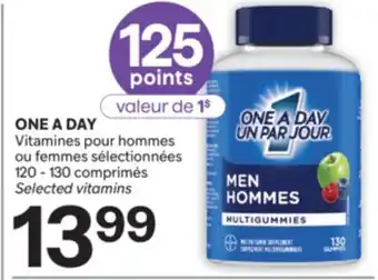 Brunet ONE A DAY Vitamines pour hommes ou femmes sélectionnées offer