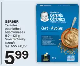 Brunet GERBER Céréales pour bébés sélectionnées offer