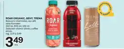Brunet ROAR ORGANIC, BEHY, TREMA Boissons vitaminées, au café sélectionnées offer