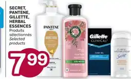 Brunet SECRET, PANTENE, GILLETTE, HERBAL ESSENCES Produits sélectionnés offer