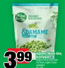 Super C légumes Mieux‑être, biologique | Life Smart, organic frozen vegetables offer