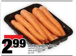 Super C carottes nantaises douces | sweet nantes carrots offer