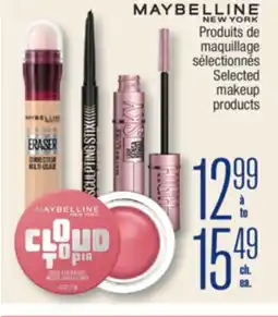 Jean Coutu MAYBELLINE Selected makeup products offer