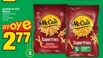 Super C pommes de terre McCain | McCain potatoes offer
