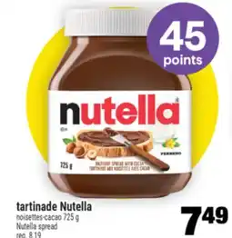 Super C tartinade Nutella | Nutella spread offer