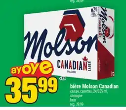 Super C bière Molson Canadian | beer offer