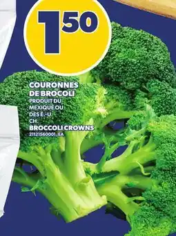 Provigo COURONNES DE BROCOLI | BROCCOLI CROWNS offer