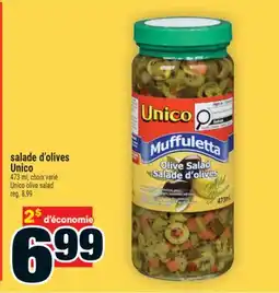 Super C salade d'olives Unico | Unico olive salad offer