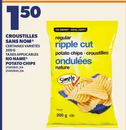 Provigo CROUSTILLES SANS NOM | NO NAME POTATO CHIPS offer