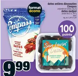 Super C dattes entières dénoyautées Compass | dattes medjool offer