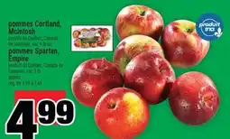 Super C pommes Cortland, McIntosh pommes Spartan, Empire | apples offer