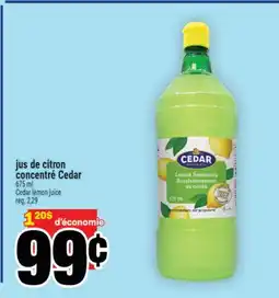 Super C jus de citron concentré Cedar | Cedar lemon juice offer