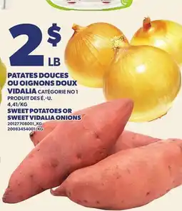 Provigo PATATES DOUCES OU OIGNONS DOUX VIDALIA SWEET POTATOES OR SWEET VIDALIA ONIONS offer