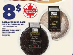 Provigo GÂTEAUX PAUSE-CAFÉ DÉLICES DU MARCHÉ | FARMER'S MARKET COFFEE CAKES offer