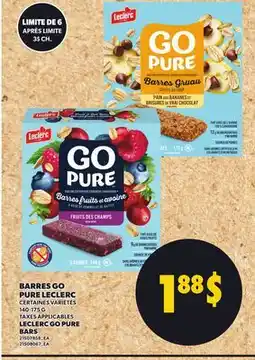 Provigo BARRES GO PURE LECLERC offer