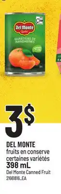 Provigo DEL MONTE FRUITS EN CONSERVE offer