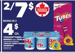 Provigo YOGOURT TUBES, 448 G OU MINIGO, 360 G YOPLAIT offer