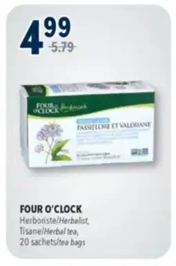 Familiprix FOUR O'CLOCK Herbalist, Herbal tea, 20 tea bags offer