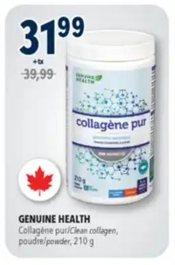 Familiprix GENUINE HEALTH Clean collagen, powder, 210g offer