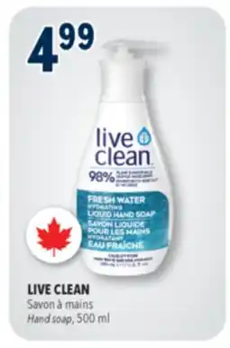 Familiprix LIVE CLEAN Hand soap offer