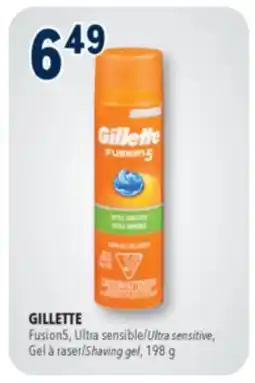 Familiprix GILLETTE Ultra sensitive, /Shaving gel, 198g offer