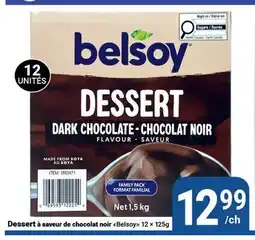 Pasquier Dessert à saveur de chocolat noir Belsoy offer