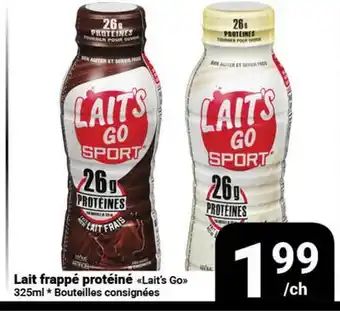 Pasquier Lait frappé protéiné Lait's Go offer