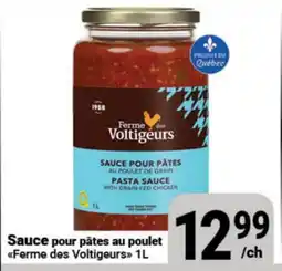 Pasquier Sauce pour pâtes au poulet Ferme des Voltigeurs offer